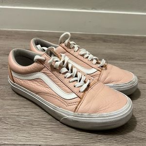 Leather Pink Vans